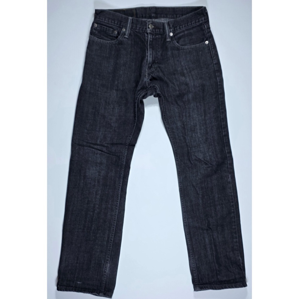 Levis 514 Straight Fit Jeans Men's 29x30 Dark Wash Black Denim 100% Cotton